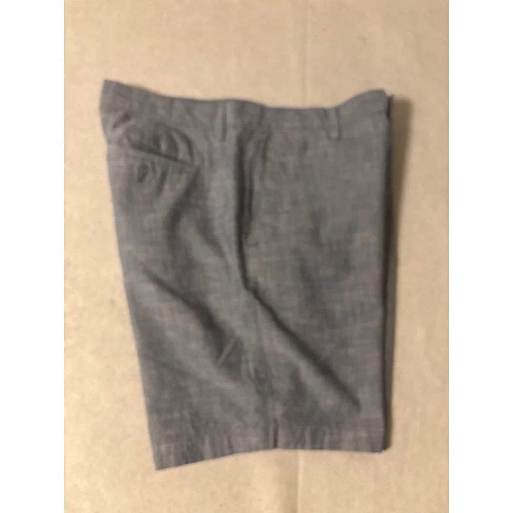 Banana Republic Chambray Shorts Mens 32 Blue Excellent Flat‎ Front Casual 9in